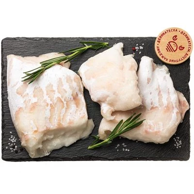 Филе трески порционное без костей и кожи ~700г -1}