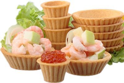 Тарталетки для икры песочные свежего изготовления купить в Москве по ...