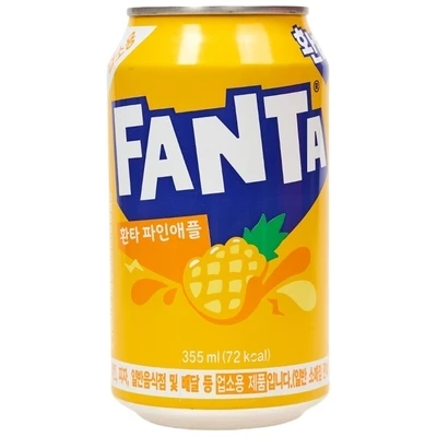 Газированный напиток Фанта Рineapple Flavored Soda Корея 355мл-0}