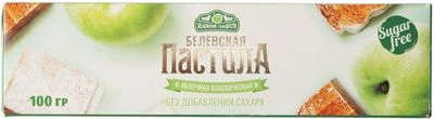 Белевская пастила яблочная без сахара 100г -0}