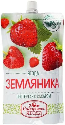 Земляника перетертая с сахаром отборное сырье 280г-0}