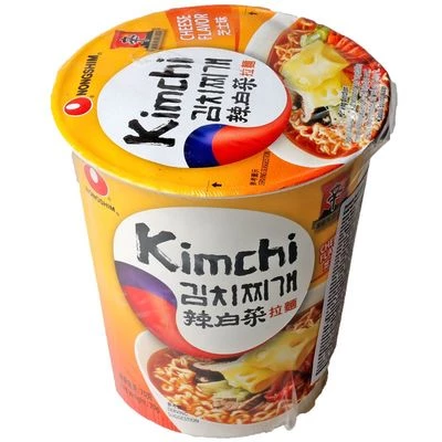 Лапша быстрого приготовления Кимчи Рамен с сырным вкусом 70г-0}