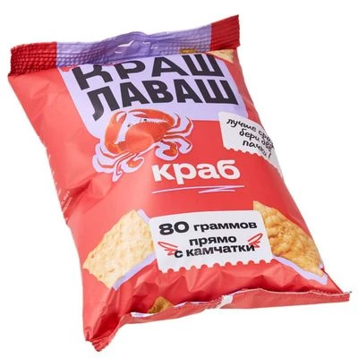 Чипсы из лаваша Краш Лаваш Краб 80г-1}