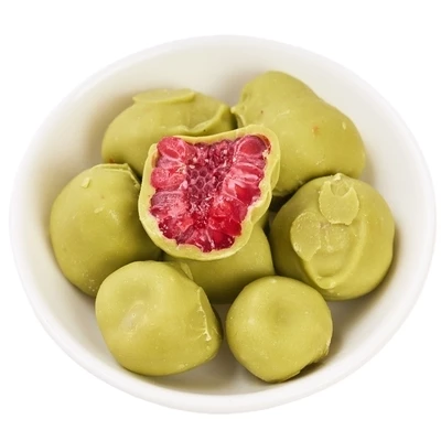 Малина в белом шоколаде с зеленым чаем матча Frambini 130г-1}