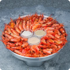 Креветки северные XL 1кг (3 соуса)