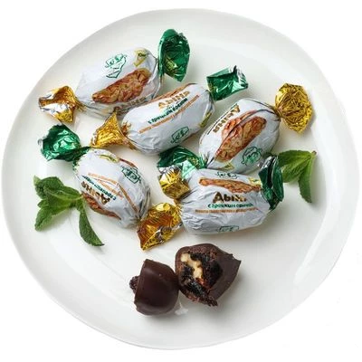 Конфеты глазированные Дыня с грецким орехом Деликатеска 200г-0}