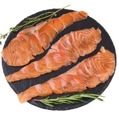 Лосось атлантический подкопченный со специями слайсы Деликатеска 100г