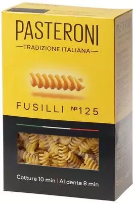 Паста Фузилли №125 Pasteroni Tradizione Italiana 400г - купить в Москве ...
