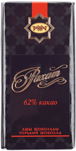 Шоколад горький 62% какао 100г