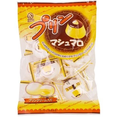 Маршмэллоу Пурин с начинкой из пудинга с карамелью Япония 97г-0}