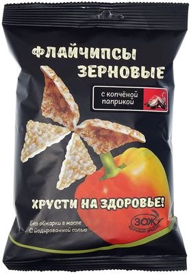 Флайчипсы зерновые с копченой паприкой Flychips 40г-0}
