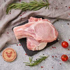 Свинина корейка на кости стейк охлажденная от Шефа~600г