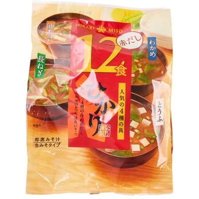 Суп-мисо Akadashi Ассорти Hikari Япония 198.5г-0}