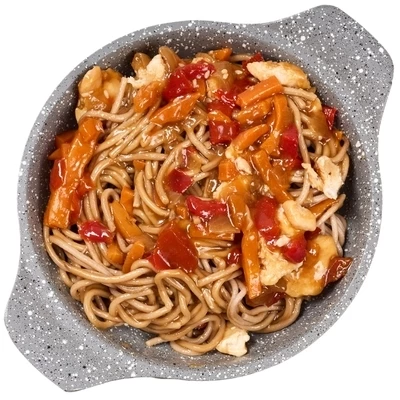 Соба с курицей и овощами Asime 280г-0}