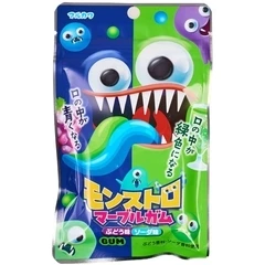 Резинка жевательная Marukawa Monstr Marvel со вкусом содовой и винограда Япония 37г