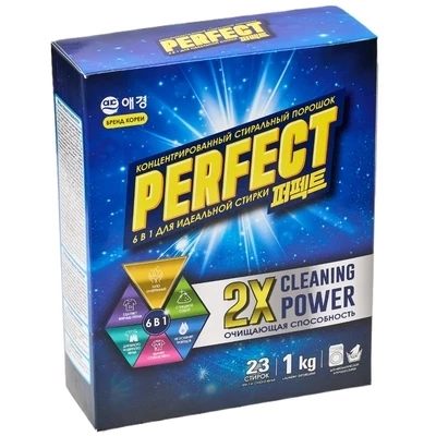 Стиральный порошок концентрированный Perfect Power Solution Корея 1кг-0}