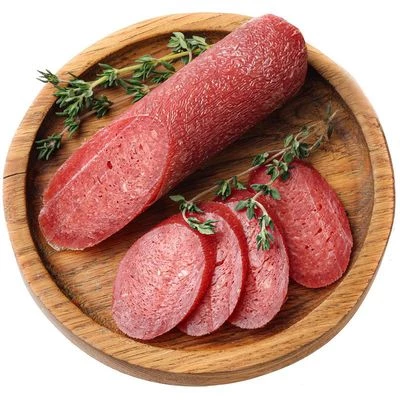 Колбаса сыровяленая Охота из зайца Деликатеска 200г-0}