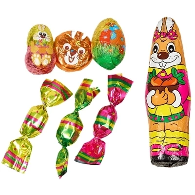 Ассорти Jacquot из шоколадных фигурок Happy Easter Франция 100г-1}