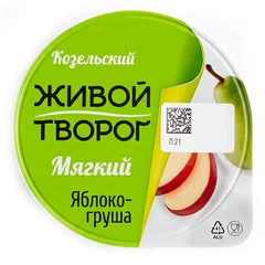 Творог мягкий Яблоко-груша Козельский 3,5% жир. 125г
