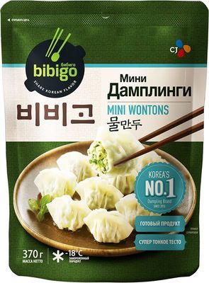 Дамплинги мини со свининой корейские пельмени Bibigo 370г - купить в ...