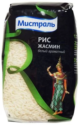 Рис Жасмин белый ароматный длиннозерный Мистраль 500г-0}