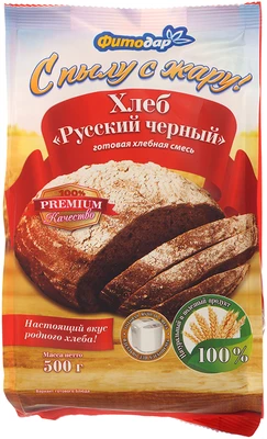 Хлеб Русский черный готовая хлебная смесь 500г-0}