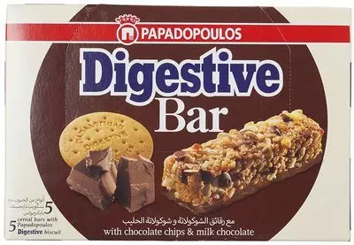 Батончик злаковый Digestive с кусочками печенья и молочным шоколадом 140г