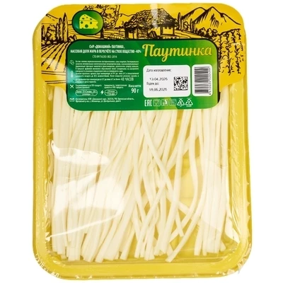 Сыр Домашний Паутинка 40% жир. 90г-0}