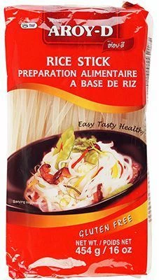 Лапша рисовая 5 мм Aroy-D Таиланд 454г-0}