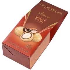 Драже в белом шоколаде Фундук и кофе Chokodelika 100г