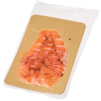 Лосось атлантический подкопченный со специями слайсы Деликатеска 100г-1}