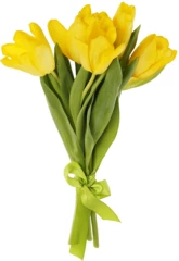 Букет желтых тюльпанов 5шт