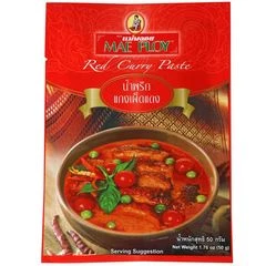 Паста красная карри для обжарки May Ploy Таиланд 50г