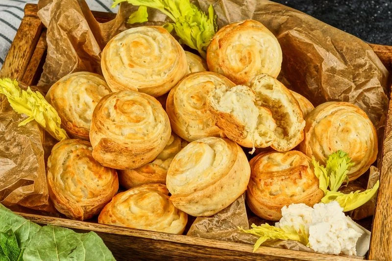 Мини-булочки с сыром