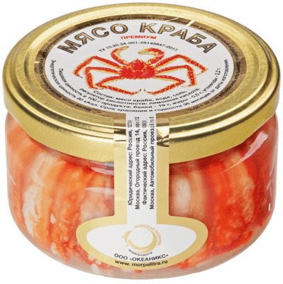 Мясо краба премиум 230мл-0}