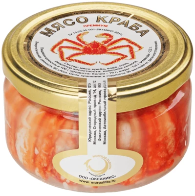 Мясо краба премиум 230мл-0}