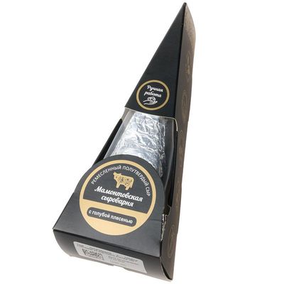 Сыр полутвердый с голубой плесенью Мамонтовская Сыроварня 100г-0}