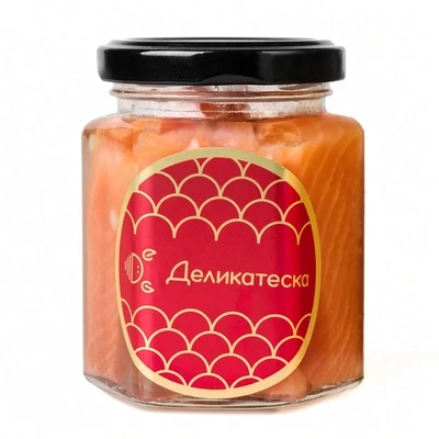 Форель радужная филе-кусочки в масле Деликатеска 190г-1}