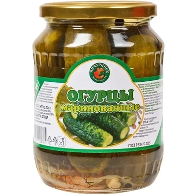 Огурцы маринованные М-Конс-1 720г-0}