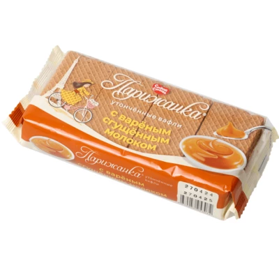 Вафли Парижанка Сладкая слобода с вареным сгущенным молоком 210г-1}