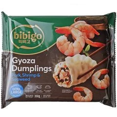 Дамплинги королевские из свинины с креветками и морскими водорослями Bibigo Китай 350г