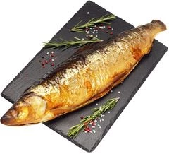 Омуль потрошеный горячего копчения ~700г