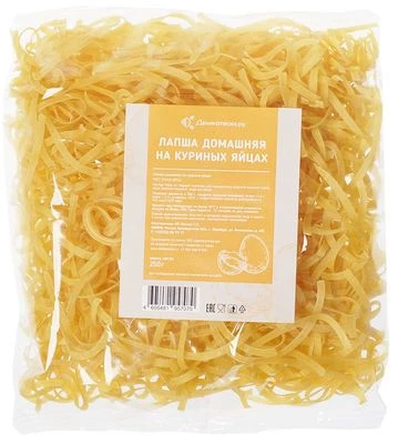 Лапша домашняя на куриных яйцах Деликатеска 250г-0}
