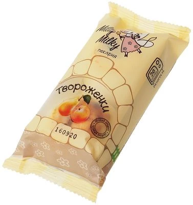 Твороженки с грушей и персиком Полезные продукты Milly Milky 120г-1}