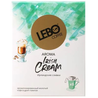 Кофе молотый Lebo Aroma Irish Cream 63г-0}