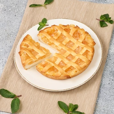 Пирог Домашний с лимоном и абрикосом Деликатеска 300г -1}