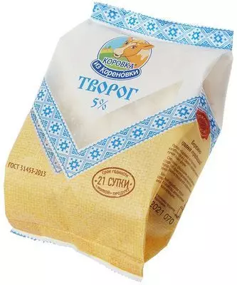 Творог Коровка из Кореновки 5% жир. 21 сутки 300г купить в Москве с ...