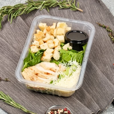 Салат Цезарь с курицей от Шефа 150г-1}