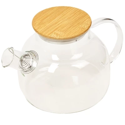 Чайник из жаропрочного стекла Бочонок Китай 900мл -0}