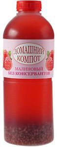 Компот домашний малиновый 1л